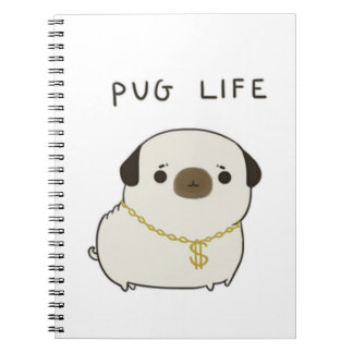Caderno Espiral Vida do Pug