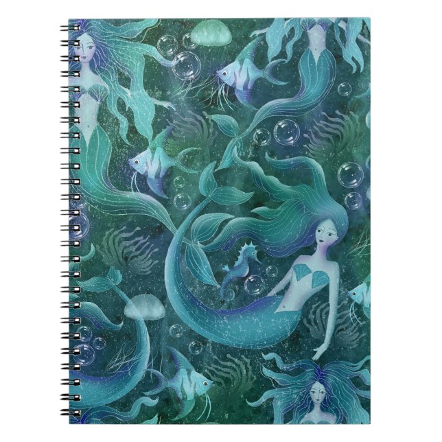 Caderno Espiral Vida no oceano (Frente)