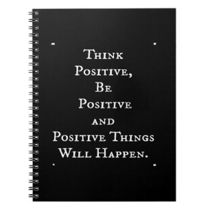 CADERNO ESPIRAL VIDA POSITIVA COTAS MOTIVACIONAIS PENSAM MOTO ATUA