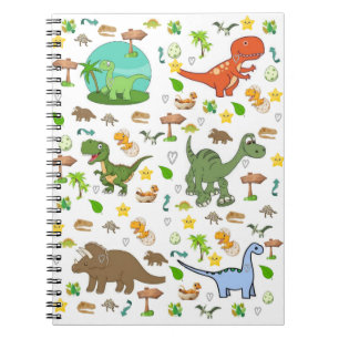 Caderno Espiral Vida Selvagem de Dinossauros 