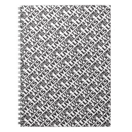 Caderno Espiral Vidas Negras Importam o padrão de tipografia em pr