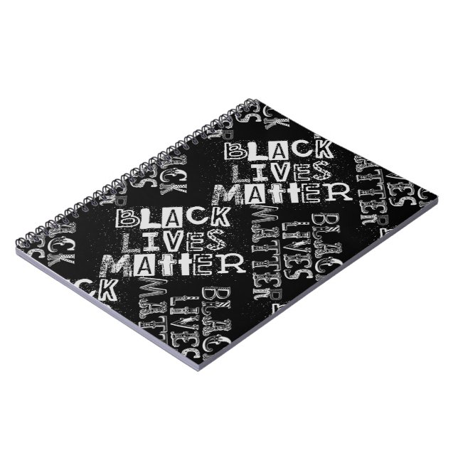 Caderno Espiral vidas negras matéria blm fonte mista folha espiral (Left Side)