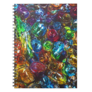 Caderno Espiral Vidro arco-íris