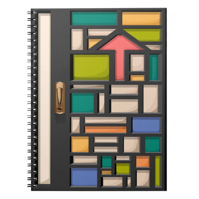 Caderno Espiral vidro colorido (Frente)