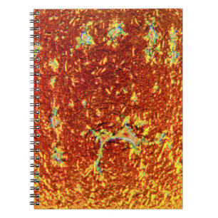 Caderno Espiral Vidro fundido Dourado
