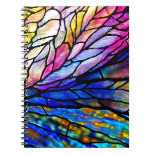 Caderno Espiral Vidro preso por Tiffany