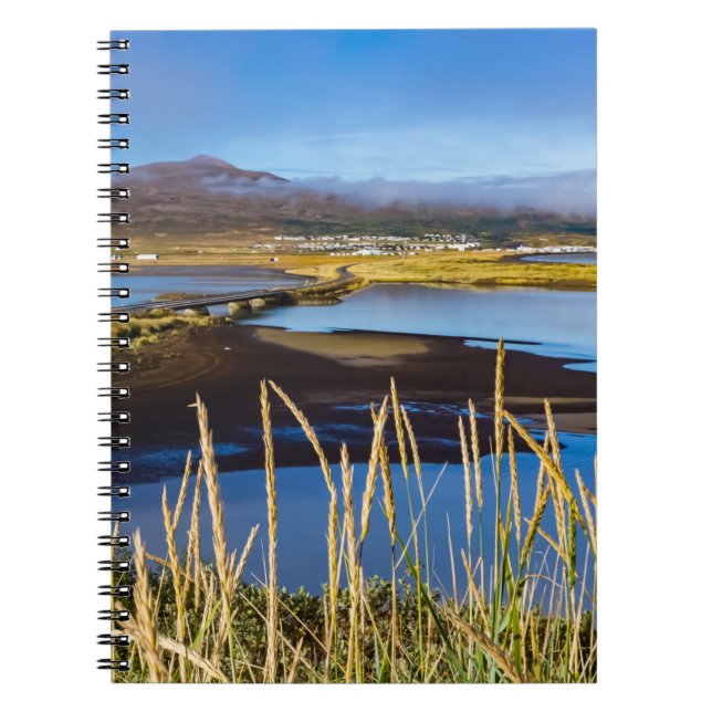 Caderno Espiral View on Saudarkrokur and Skagafjordur, Islândia (Frente)