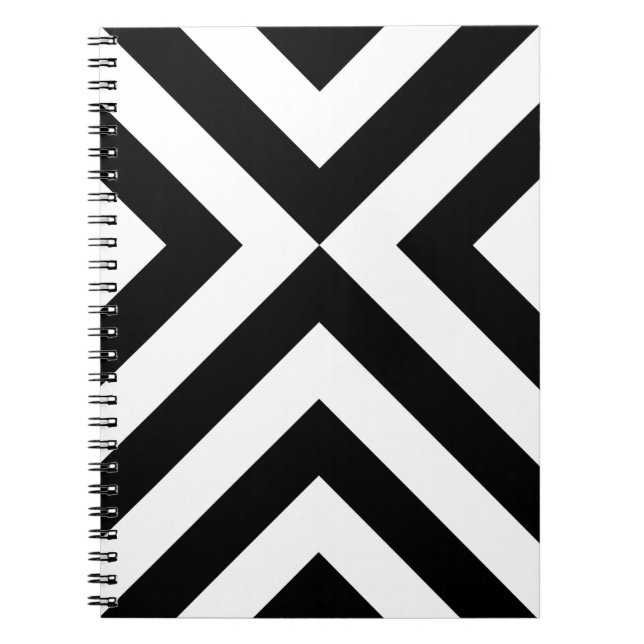 Caderno Espiral Vigas preto e branco (Frente)