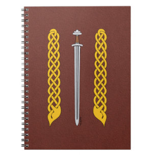 Caderno Espiral Viking Sword and Plaitwork