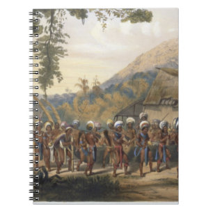 Caderno Espiral Vila Anai de Caribi, perto do rio Rupununi, de