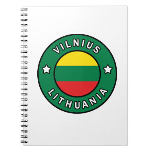 Caderno Espiral Vilnius Lituânia