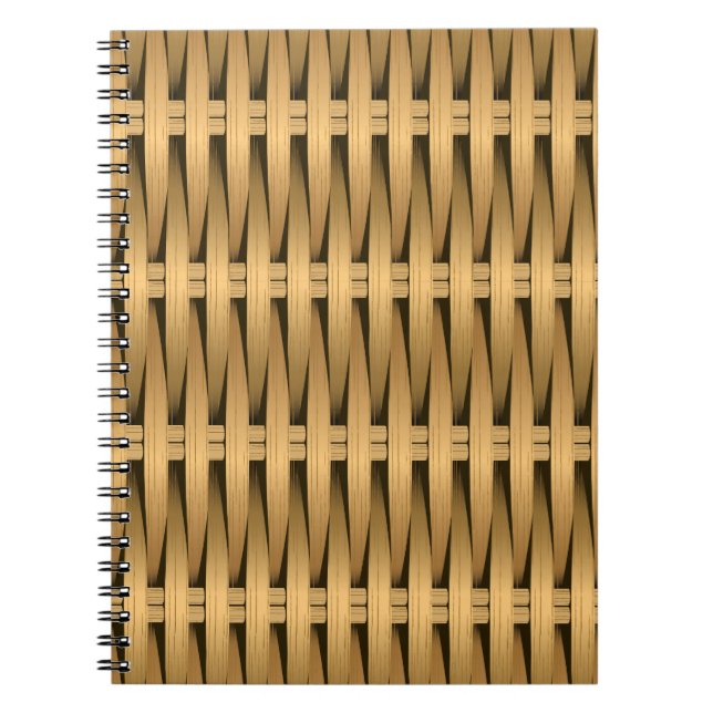 Caderno Espiral Vime natural da cana (Frente)