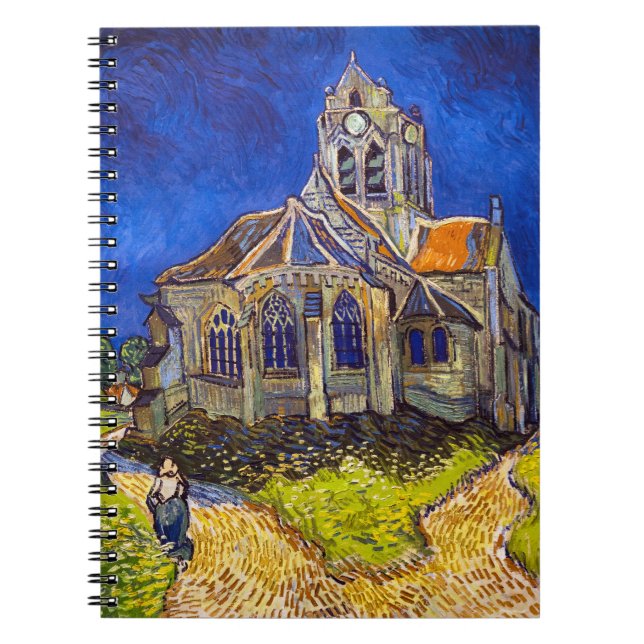 Caderno Espiral Vincent van Gogh - A Igreja em Auvers (Frente)