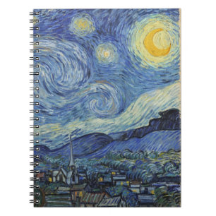 Caderno Espiral Vincent van Gogh  A Noite Estelar, junho de 1889