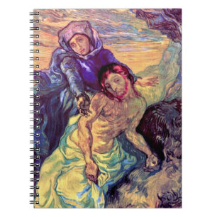 Caderno Espiral Vincent Van Gogh - A Pieta - Jesus e Virgem Maria