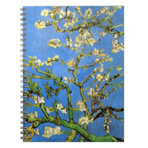 Caderno Espiral Vincent Van Gogh - Amendoeira em Flor Arte Refinad