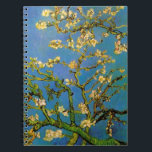 Caderno Espiral Vincent van Gogh - Árvore de Amêndoa Brilhante<br><div class="desc">Blossoming Almond Tree (1890) de Van Gogh é uma pintura de apos impressionismo fino de arte floral e viva. Um galho de uma árvore de amêndoa florida em um jardim primavera com o céu azul ao fundo. Lindas flores brancas florescentes. Sobre o artista: Vincent Willem van Gogh (1853-1890) foi pintor...</div>