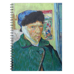 Caderno Espiral Vincent van Gogh - Autorretrato com a orelha banda