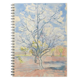 Caderno Espiral Vincent van Gogh Blossoming Peach Trees 1888