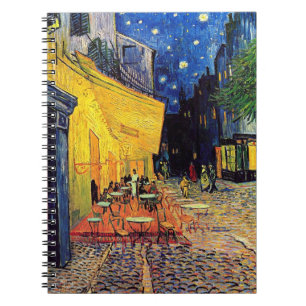 Caderno Espiral Vincent Van Gogh - Café Terrace À Noite Bons Art