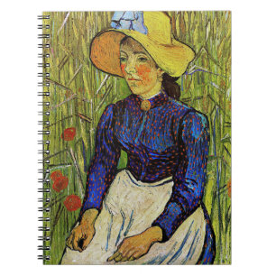 Caderno Espiral Vincent van Gogh - Camponesa com Chapéu de Palha