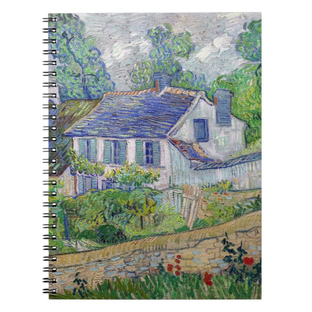 Caderno Espiral Vincent van Gogh - Casas em Auvers (Frente)