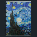 Caderno Espiral Vincent Van Gogh é a Noite Estrelada<br><div class="desc">Mergulhe na beleza hipnotizante da Noite Estrelada de Vincent Van Gogh com esta impressão de arte reprodutiva de alta qualidade. Possuir uma história artística e deixar o brilhantismo da obra-prima de Van Gogh iluminar os seus arredores.</div>
