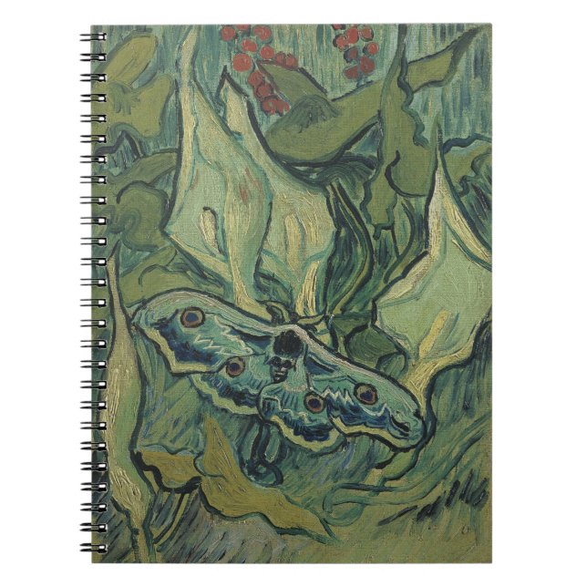 Caderno Espiral Vincent van Gogh - Excelente Peacock Moth (Frente)