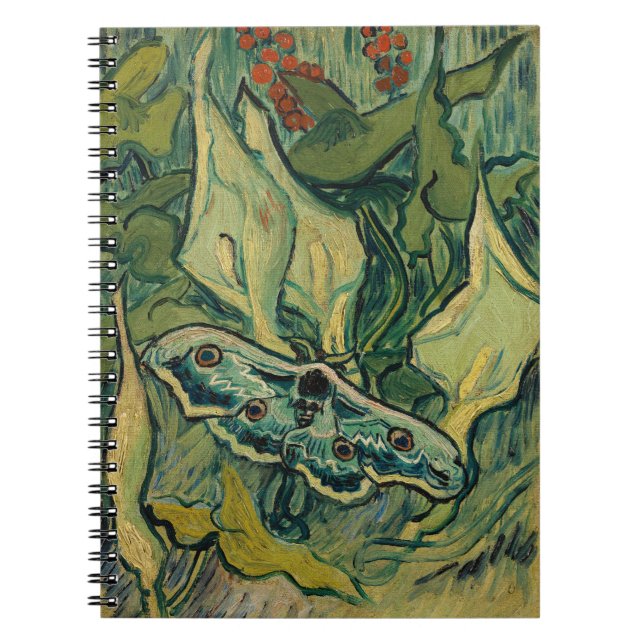 Caderno Espiral Vincent van Gogh - Giant Peacock Moth (Frente)