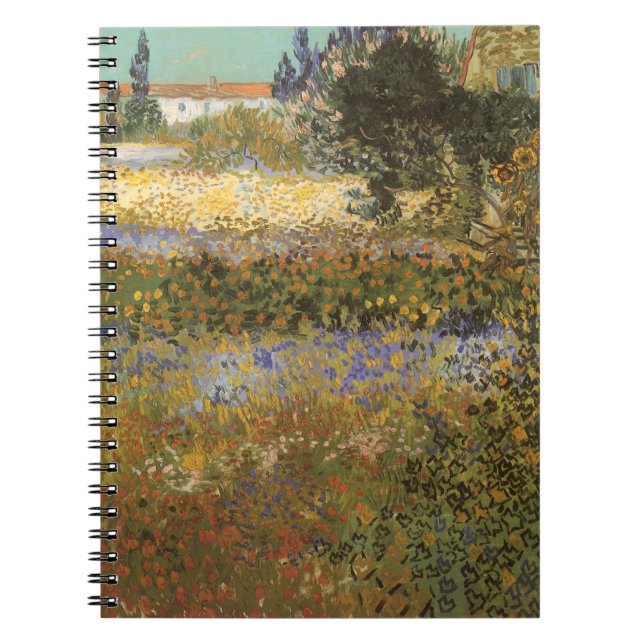 Caderno Espiral Vincent van Gogh - Jardim Florido (Frente)