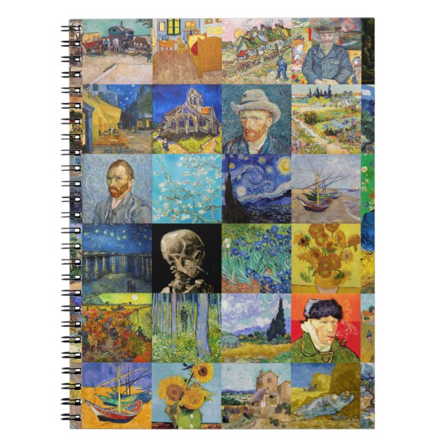 Caderno Espiral Vincent van Gogh - Masterworks Mosaic Patchwork (Frente)