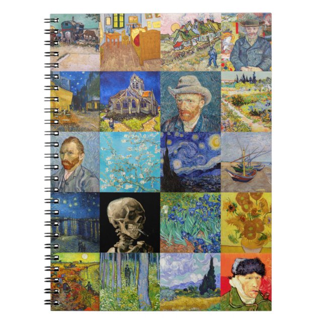 Caderno Espiral Vincent van Gogh - Masterworks Mosaic Patchwork (Frente)