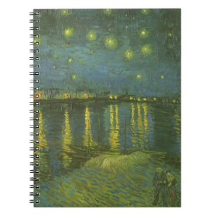 Caderno Espiral Vincent van Gogh - Noite Estrelada sobre o Ródano