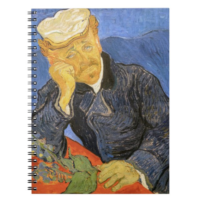 Caderno Espiral Vincent Van Gogh - Retrato do Doutor Paul Gachet (Frente)