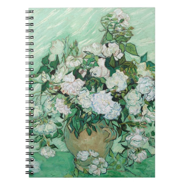 Caderno Espiral Vincent van Gogh - Rosas (Frente)
