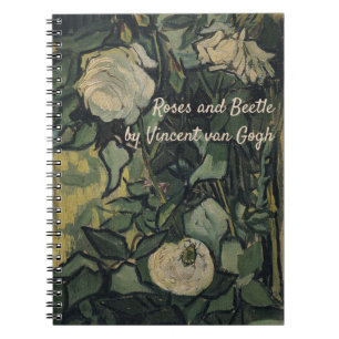 Caderno Espiral Vincent van Gogh - Rosas e besouro