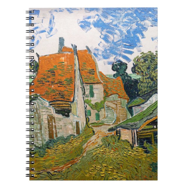 Caderno Espiral Vincent van Gogh - Rua Auvers-sur-Oise (Frente)