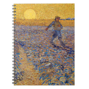 Caderno Espiral Vincent van Gogh - Semeador com Sol Poente