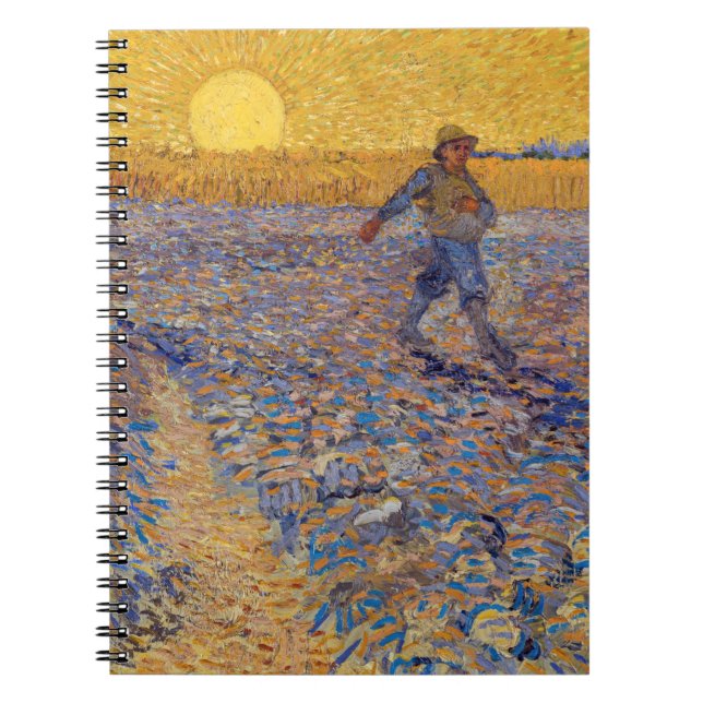 Caderno Espiral Vincent van Gogh - Sower with Setting Sun (Frente)