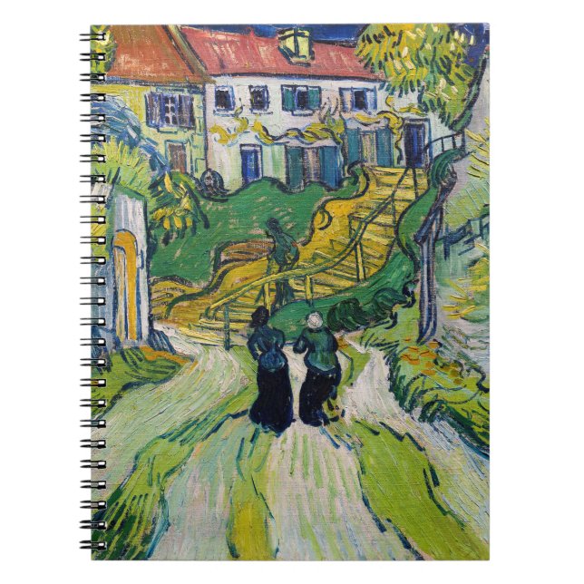 Caderno Espiral Vincent van Gogh - Stairway em Auvers (Frente)
