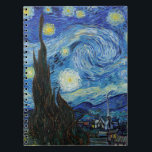 Caderno Espiral Vincent Van Gogh Starry Night Vintage Fine Art<br><div class="desc">Notebook Vincent Van Gogh Starry Night Vintage Fine Art</div>