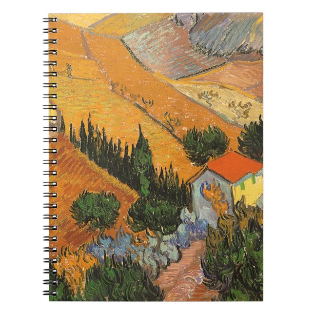 Caderno Espiral Vincent van Gogh - Vale com Lavrador (Frente)