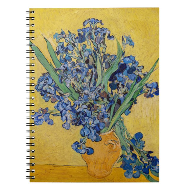 Caderno Espiral Vincent van Gogh - Vase com irlandeses (Frente)