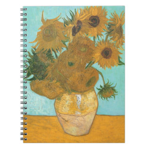 Caderno Espiral Vincent van Gogh - Vaso com Doze Girassóis