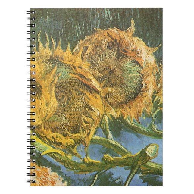 Caderno Espiral Vincent van Gogh - Vida Estática: Quatro Girassóis (Frente)