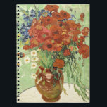Caderno Espiral Vincent Van Gogh Vintage Floral Still Life Daisies<br><div class="desc">Vincent Van Gogh Vintage Vintage Floral Still Life Daisips</div>