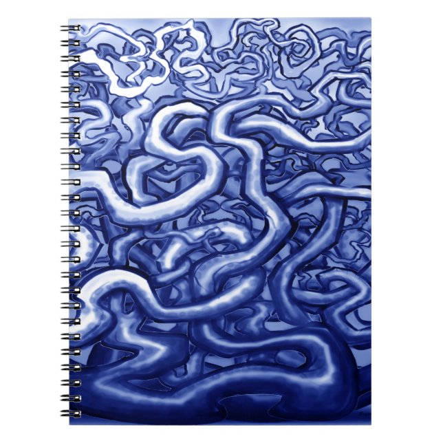Caderno Espiral Vines Blue (Frente)