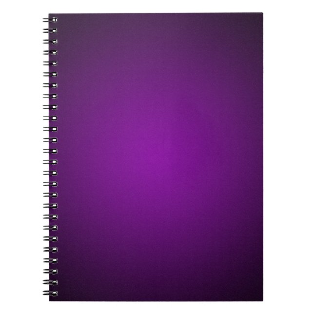 Caderno Espiral Vinheta-Preta-Roxo-Cinzento (Frente)