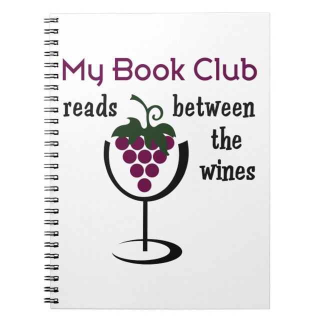 Caderno Espiral Vinho Book Club (Frente)
