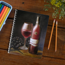 Caderno Espiral Vinho tinto